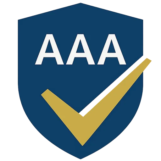 AAA Compliance Partners logo with shield and checkmark